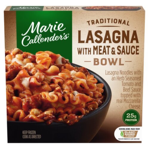 Marie Callender's Traditional Lasagna with Meat & Sauce Bowl, 11.75 oz