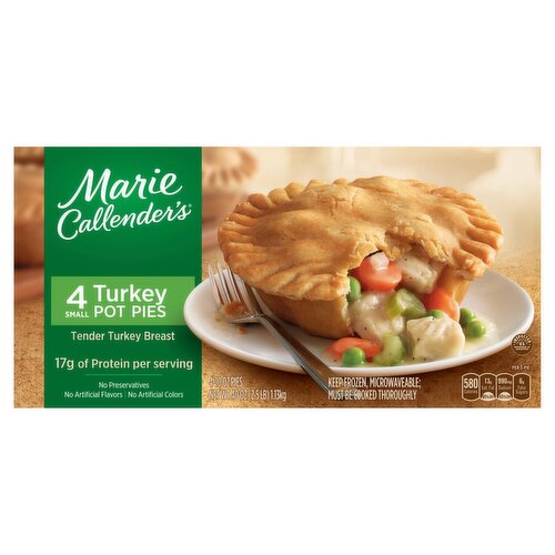 Marie Callender's Small Turkey Pot Pies, 10 oz, 4 count