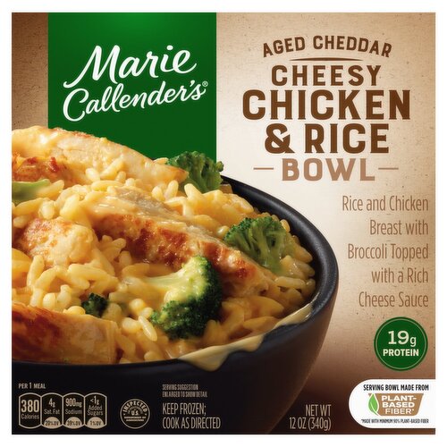 Marie Callender's Aged Cheddar Cheesy Chicken & Rice Bowl, 12 oz