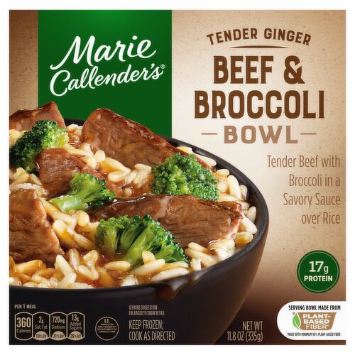 Marie Callender's Tender Ginger Beef & Broccoli Bowl, 11.8 oz