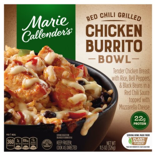 Marie Callender's Red Chili Grilled Chicken Burrito Bowl, 11.5 oz