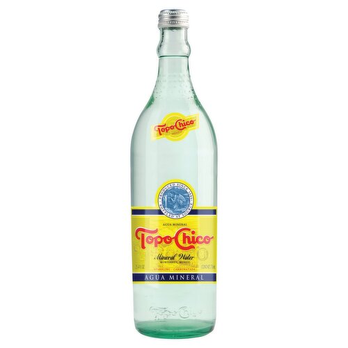 Topo Chico Mineral Water Glass Bottle, 25.4 fl oz