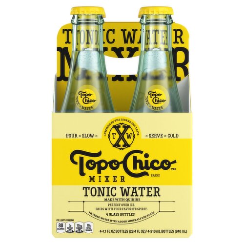 Topo Chico Mixer Tonic Water, 7.1 fl oz, 4 count