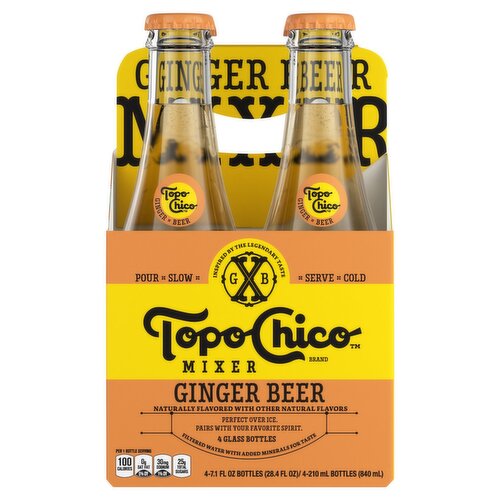 Topo Chico Mixer Ginger Beer, 7.1 fl oz, 4 count