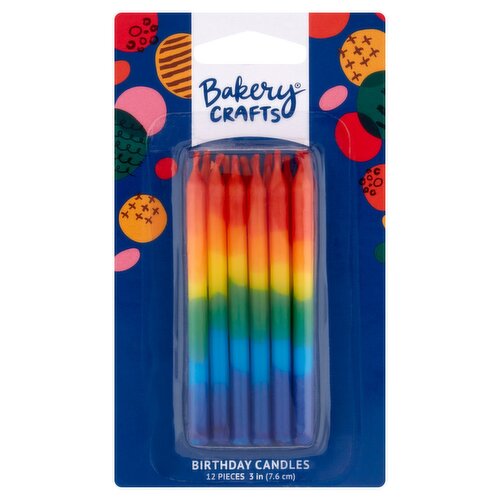 Bakery Crafts Birthday Candles, 12 count