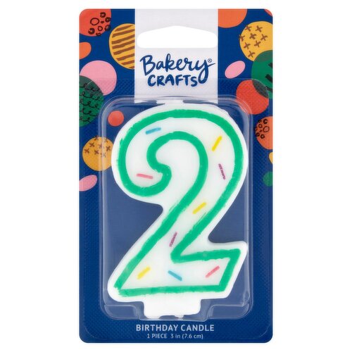 Bakery Crafts 3 in 2 Birthday Candle