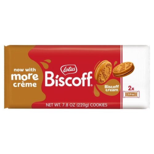 Lotus Biscoff Cream Cookies, 2 count, 7.8 oz