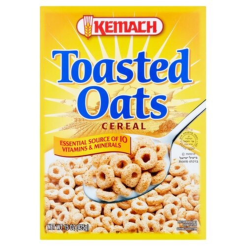 Kemach Toasted Oats Cereal, 15 oz