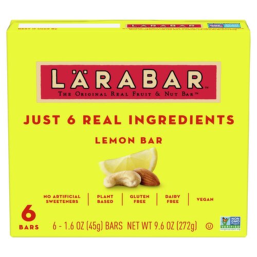 Lärabar Lemon Bars, 1.6 oz, 6 count