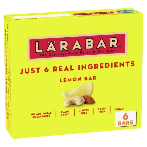 Lärabar Lemon Bars, 1.6 oz, 6 count