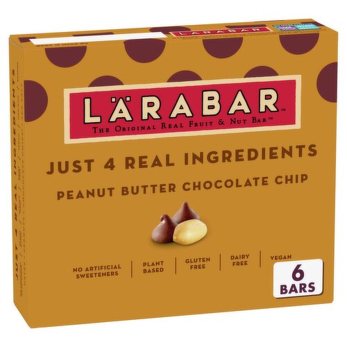 Lärabar Peanut Butter Chocolate Chip Bars, 1.6 oz, 6 count