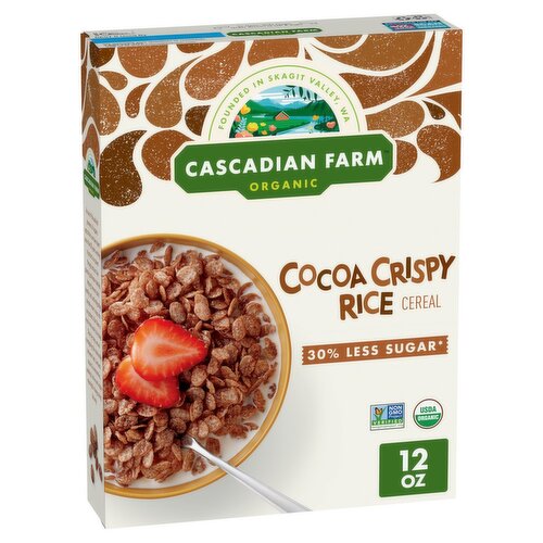 Cascadian Farm Organic Cocoa Crispy Rice Cereal, 12 oz