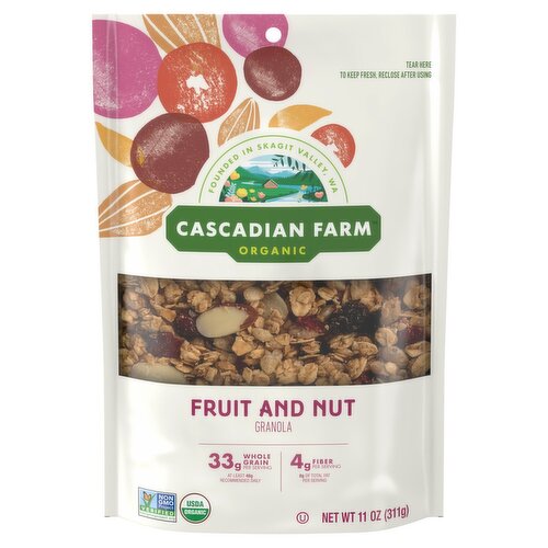 Cascadian Farm Organic Fruit and Nut Granola, 11 oz