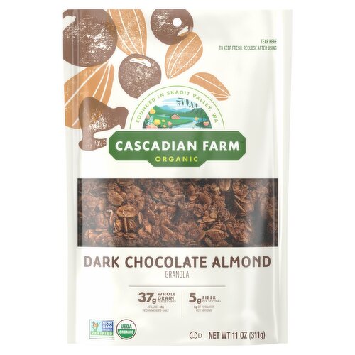 Cascadian Farm Organic Dark Chocolate Almond Granola, 11 oz