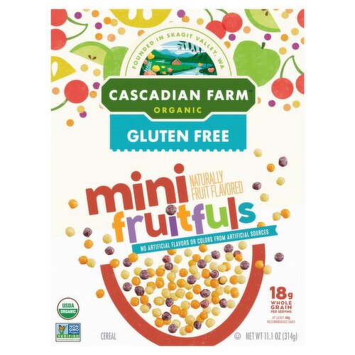 Cascadian Farm Organic Gluten Free Mini Fruitfuls Cereal, 11.1 oz