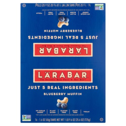 Lärabar Blueberry Muffin Bars, 1.6 oz, 16 count