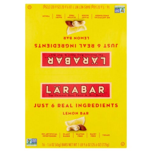 Lärabar Lemon Bars, 1.6 oz, 16 count