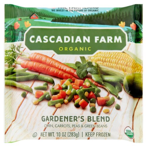 Cascadian Farm Organic Corn, Carrots, Peas & Green Beans Gardener's Blend, 10 oz