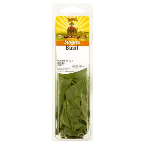 Goodness Gardens Farm Fresh Singles Basil, 0.25 oz