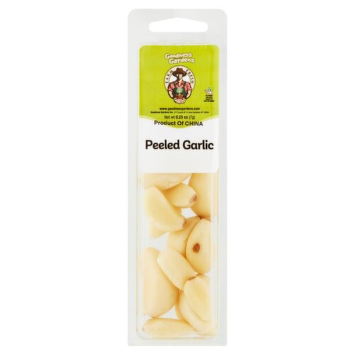 Goodness Gardens Farm Fresh Peeled Garlic, 0.25 oz