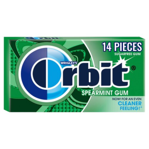 Wrigley's Orbit Spearmint Sugarfree Gum, 14 count