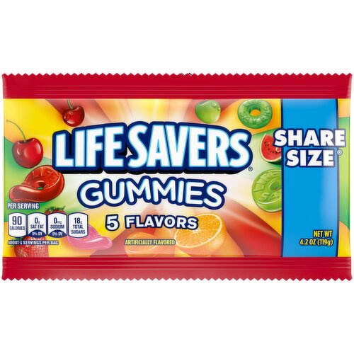 LIFE SAVERS 5 Flavors Gummy Candy Bag