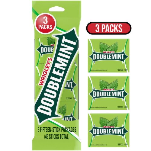 Wrigley's Doublemint Gum Sticks, 45 count