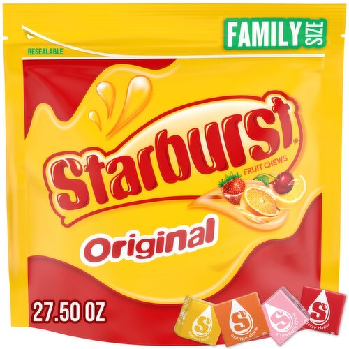 Starburst Original Fruit Chews Family Size, 27.50 oz