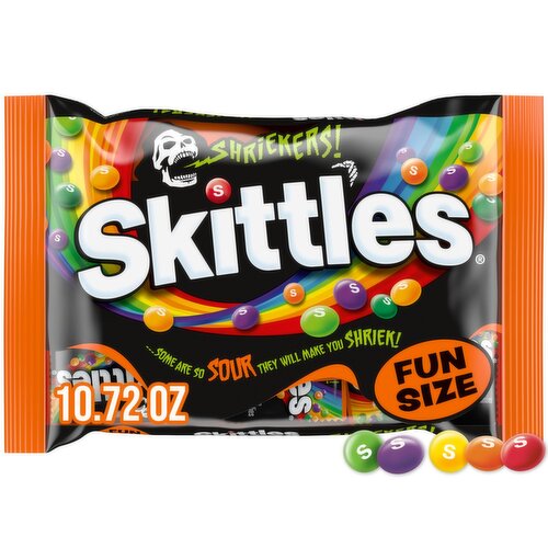 Skittles Shriekers! Bite Size Candies Fun Size, 10.72 oz