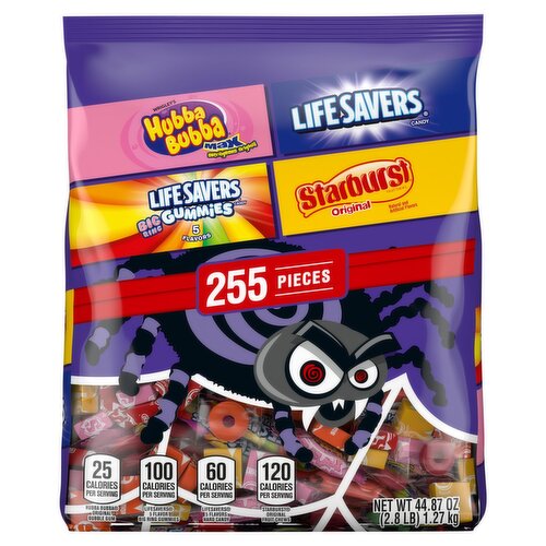 Mars Variety Bag Hubba Bubba, Life Savers and Starburst Candies, 255 count, 44.87 oz