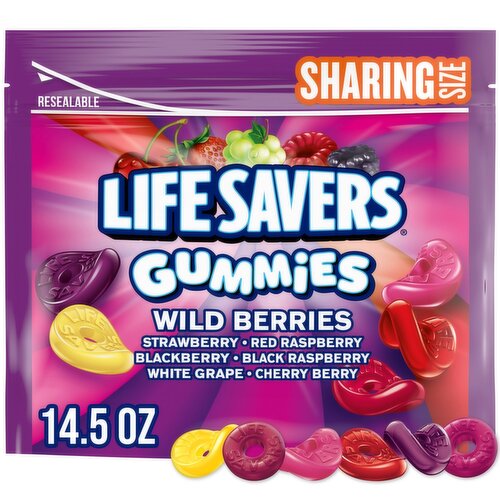 Lifesavers Gummies Wild Berries Soft Candy Sharing Size, 14.5 oz