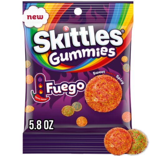 Skittles Gummies Fuego Soft Candy, 5.8 oz