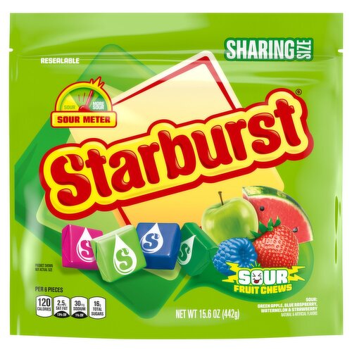 Starburst Sour Fruit Chews Sharing Size, 15.6 oz