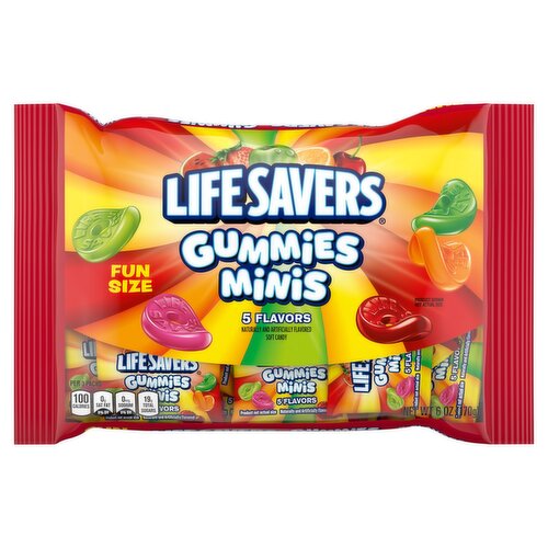 Lifesavers Gummies Minis Soft Candy Fun Size, 6 oz