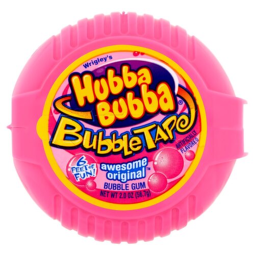 Wrigley's Hubba Bubba Bubble Tape Awesome Original Bubble Gum, 2.0 oz