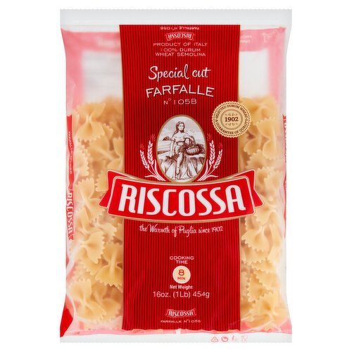 Riscossa Special Cut Farfalle N° 105B Pasta, 16 oz