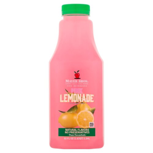 Mayer Bros. Pink Lemonade, 52 fl oz