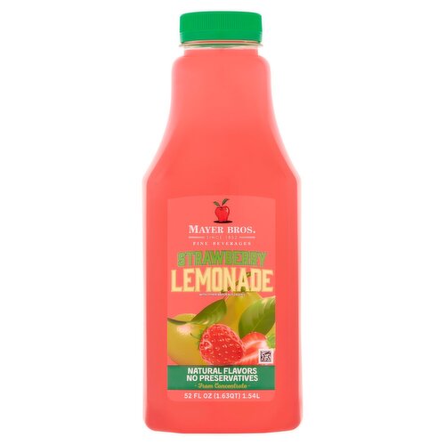 Mayer Bros. Strawberry Lemonade, 52 fl oz