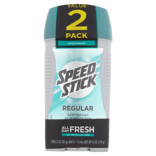 Speed Stick Regular Deodorant Value Pack, 3 oz, 2 count