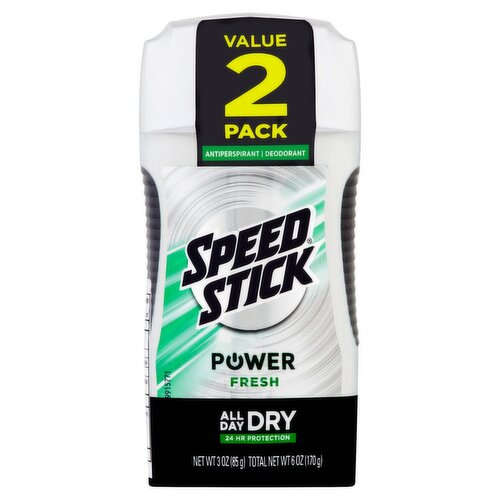 Speed Stick Power Fresh Antiperspirant/Deodorant Value Pack, 3 oz, 2 count