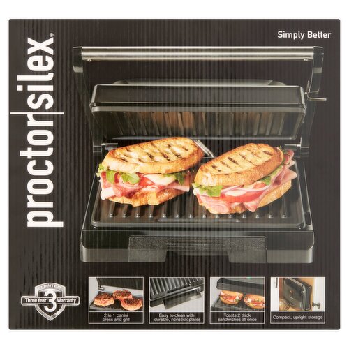 Proctor Silex 2 in 1 Panini Press and Grill