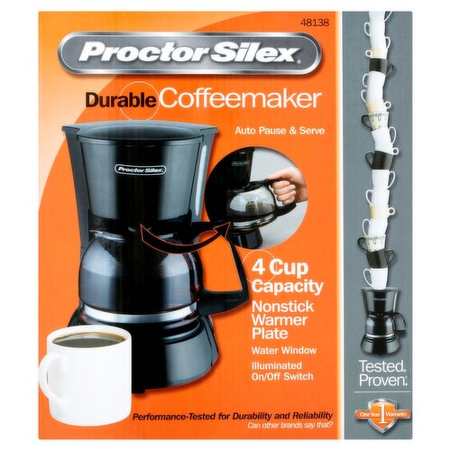 Proctor Silex Durable 4 Cup Coffeemaker