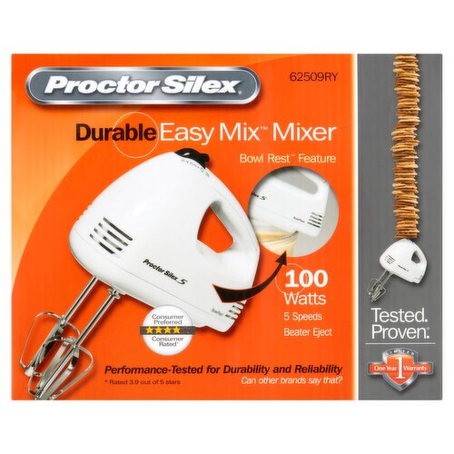 Proctor Silex Durable Easy Mix Hand Mixer