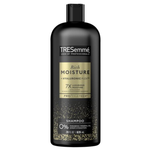 TRESemmé Rich Moisture 7x Luxurious Moisture + Hyaluronic Plex Shampoo, 28 fl oz