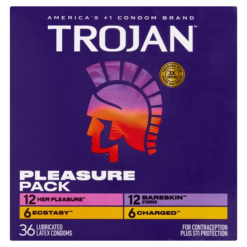 1 lubricated latex condom Trojan Sensitivity Bareskin Lubricated Latex Condoms - 3 Count main image 0