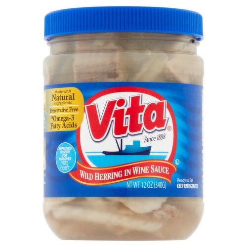 Vita Wild Herring in Wine Sauce, 12 oz