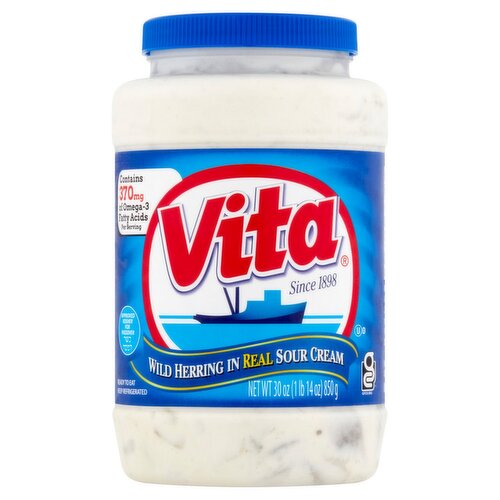 Vita Wild Herring in Real Sour Cream, 30 oz