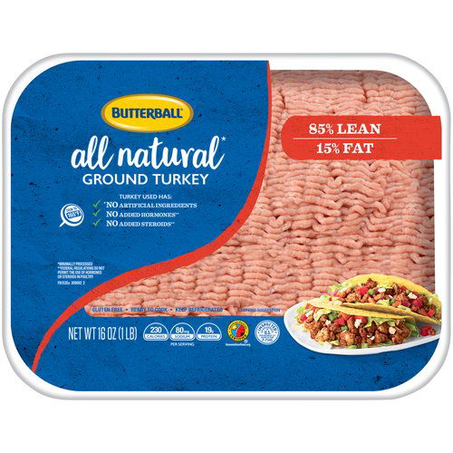 Butterball Ground Turkey - 85% Lean, 1 pound