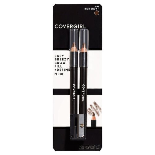 Covergirl Easy Breezy Brow Fill + Define 505 Rich Brown Brow Pencils