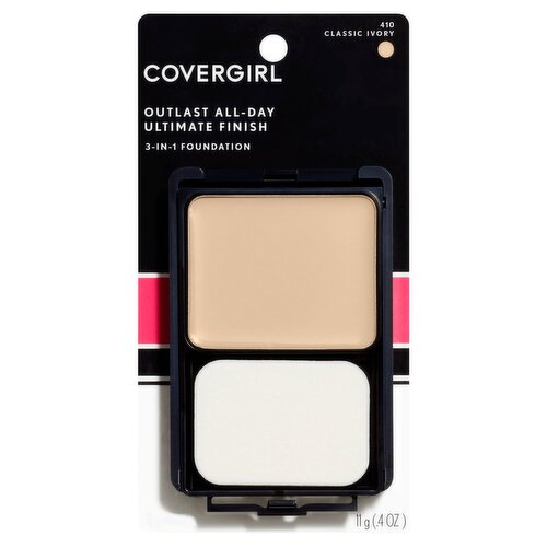 Covergirl Outlast All-Day Ultimate Finish 410 Classic Ivory 3-in-1 Foundation, .4 oz